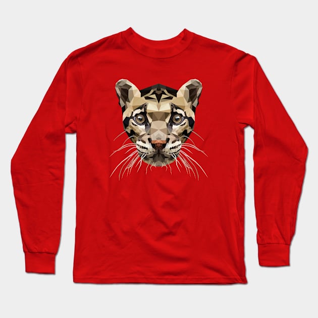 Clouded leopard Long Sleeve T-Shirt by Edwardmhz